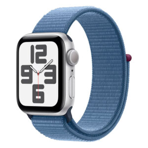 Apple Watch Se 2 MRE33LL/A Caixa Aluminio 40MM Prata - Loop Esportiva Azul