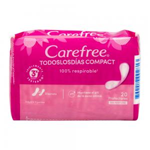 PROTETOR DIARIO CAREFREE COMPACT COM 20 UNIDADES
