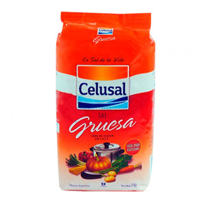 Sal Grosso Para Churrasco Celusal Pacote 1kg