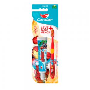 ESCOVA DE DENTE CONDOR + CREME INFANTIL AVENGERS