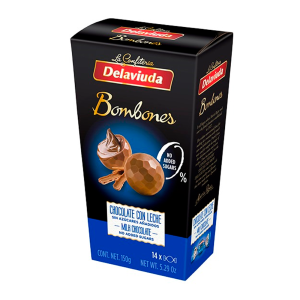 Bombom Delavida Ao Leite Sem Açúcar 150g