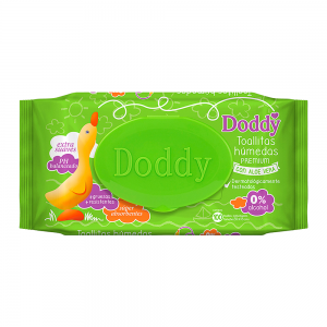 LENÇO UMEDECIDO DODDY WIPES ALOE VERA 100 UNIDADES