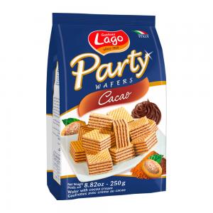 BISCOITO WAFER GASTONE LAGO PARTY CHOCOLATE 250G