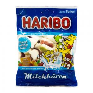 BALA GELATINA ALEMÃ HARIBO FRUTAS COM LEITE PACOTE 175G