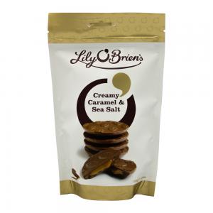 CHOCOLATE LILY OBRIENS RECHEIO CREME DE CARAMELO E SAL 120G