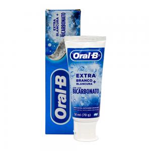 CREME DENTAL ORAL B EXTRA BRANCO 70G