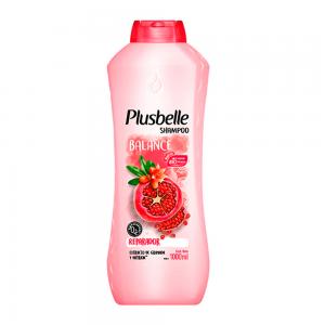 SHAMPOO PLUSBELLE REPARADOR COM EXTRATO DE ROMÃ 1LT