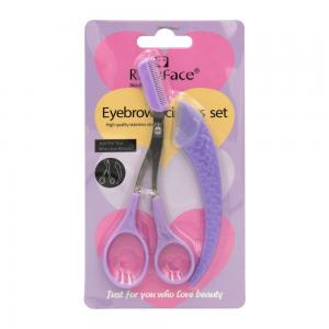 KIT PARA SOBRANCELHAS (LÂMINA E TESOURA) RUBY FACE Y33402