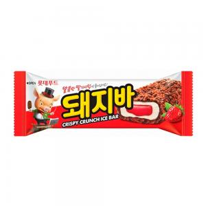 SORVETE CROCANTE RECHEIO DE MORANGO 60G LOTTE KOREA