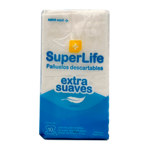 LENÇO PARA NARIZ SUPERLIFE COM 10 UNIDADES